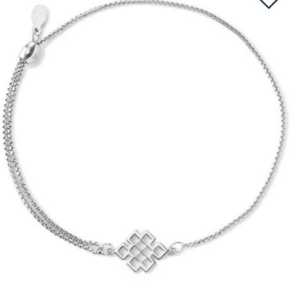 🩶ALEX AND ANI🩶Endless Knot Pull Chain Bracelet in Sterling Silver/NWOT - Picture 1 of 8